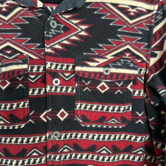 George Men's fleece western‎ button-down shirt size small - Picture 3 of 6